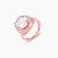 Rose Gold Solitaire Ring Rings.