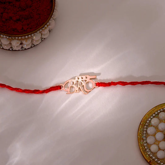 "BRO" Name Rakhi with Custom Name