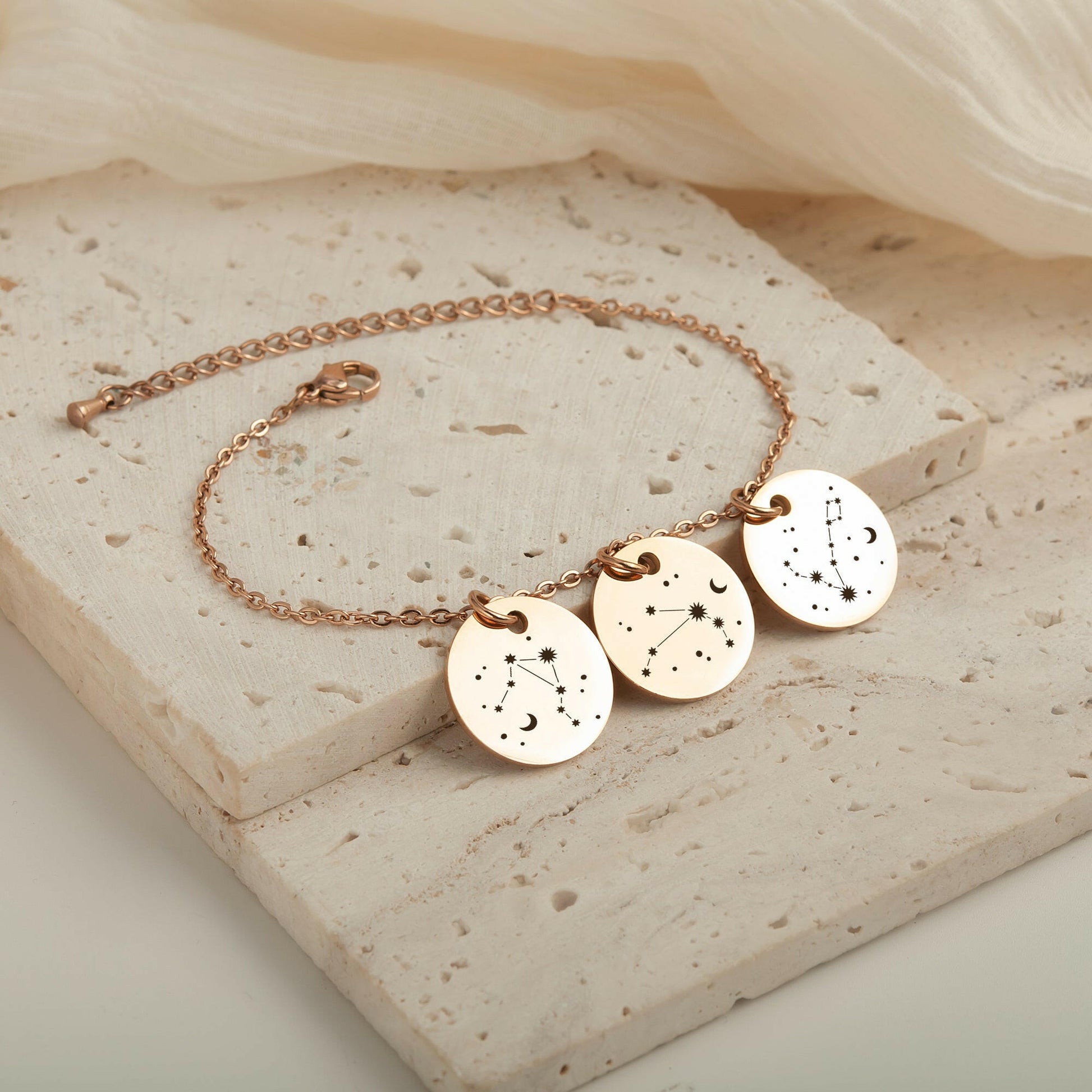 Personalized Constellation Charm Bracelet Bracelet.