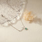 Birth Flower and Birth Stone Bracelet Birth Flower Jewelry.