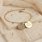 Personalized Actual Fingerprint Charm Bracelet Bracelet.