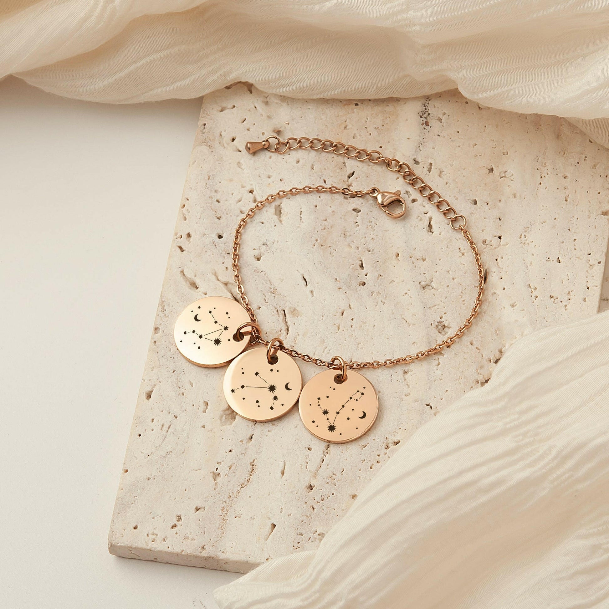 Personalized Constellation Charm Bracelet Bracelet.