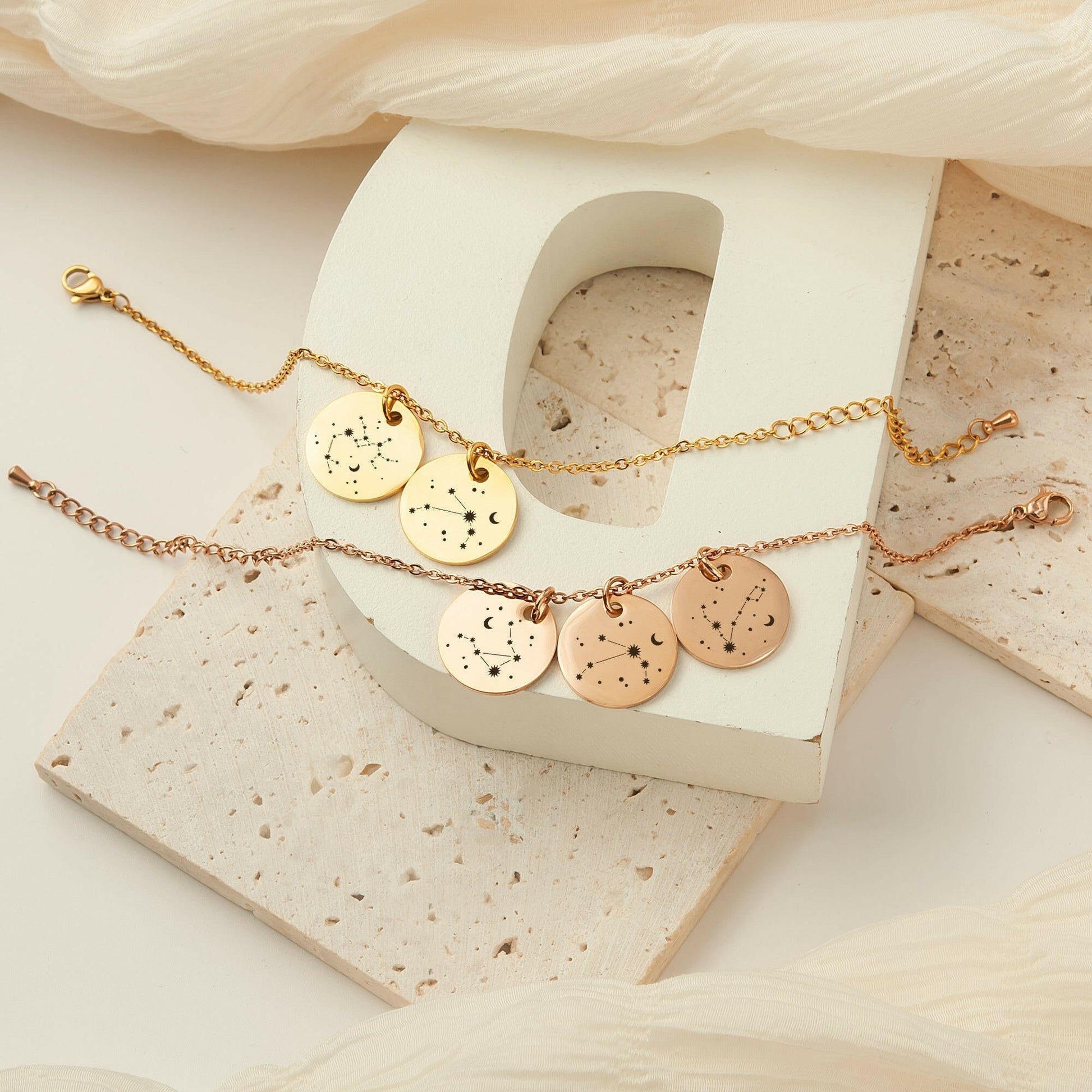 Personalized Constellation Charm Bracelet Bracelet.