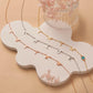 Personalized Horizontal Charms and Birthstone Necklace Necklace.