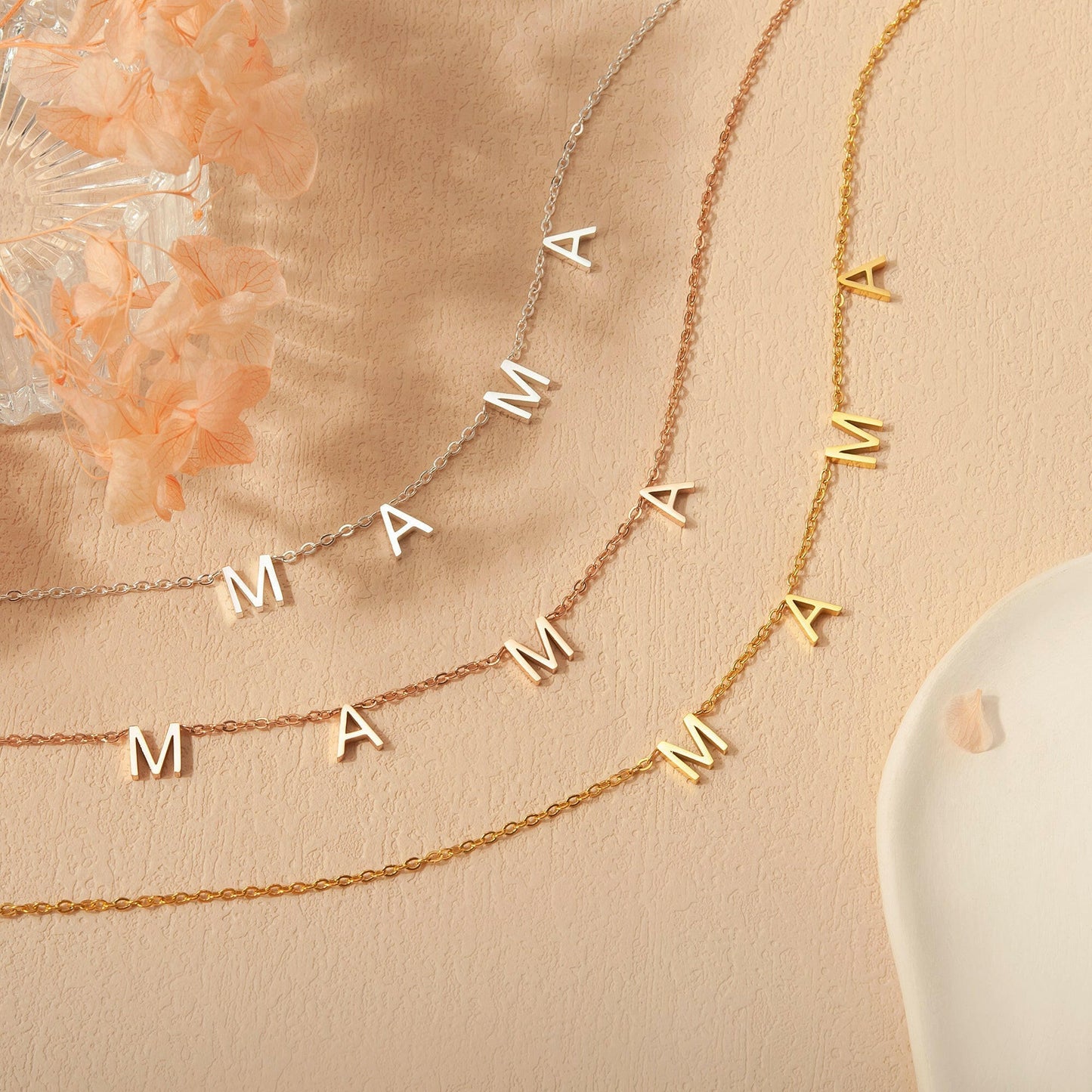 To an Amazing New Mom" Mama Necklace Gift Set Necklace.