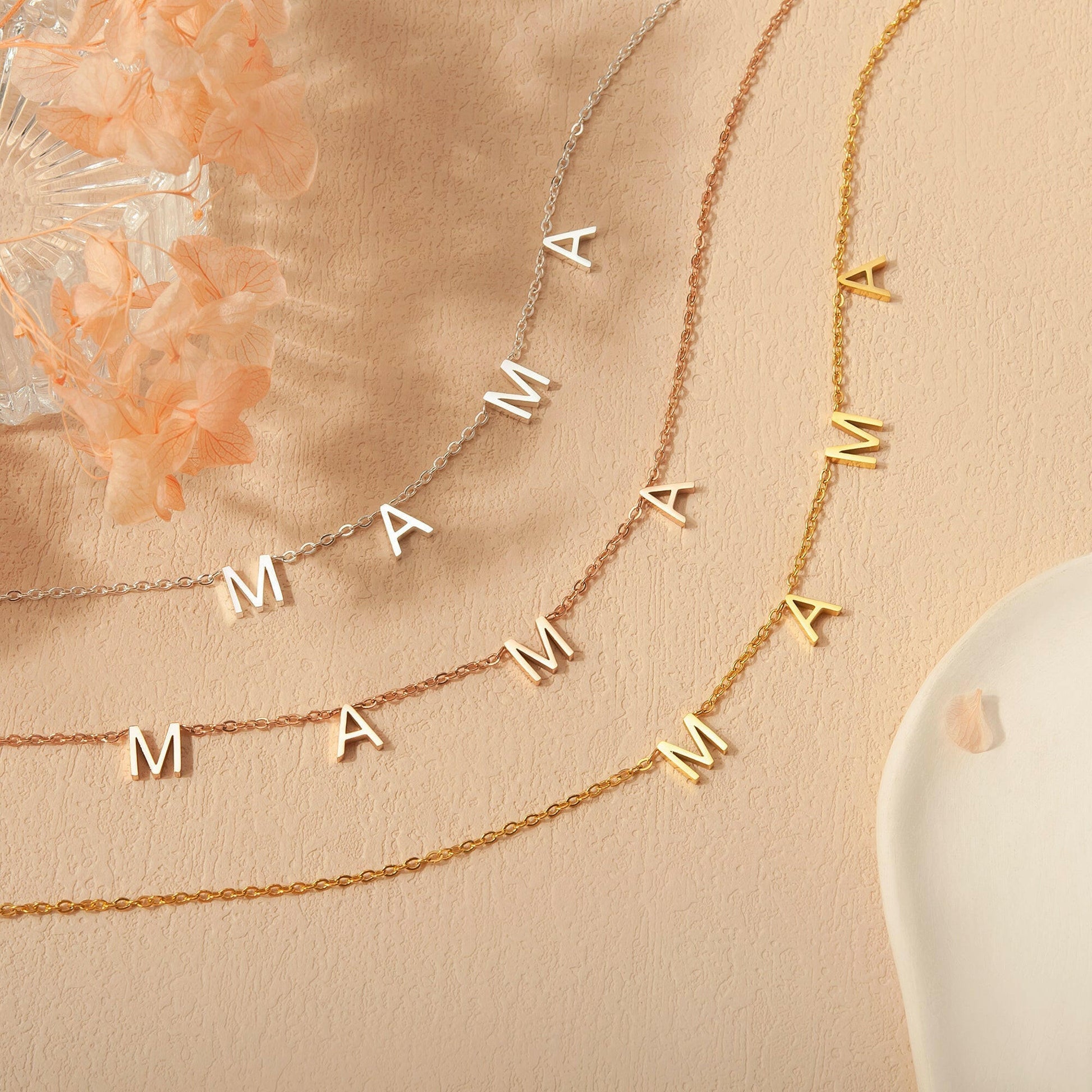 To an Amazing New Mom" Mama Necklace Gift Set Necklace.