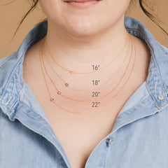 Custom Mixed Gold Necklace - 5 Letter