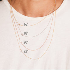Custom Mixed Gold Necklace - 5 Letter