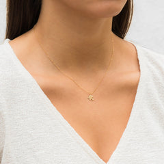 custom Tiny Puzzle initial Necklace