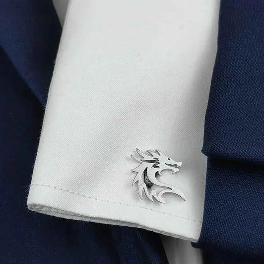 Dragon Head Cufflink for Men