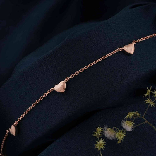 Heart Valentine Charms Anklet
