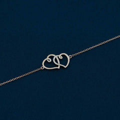 Twin Heart Anklet
