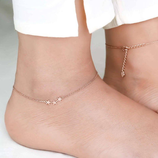 Stars Anklet For Girls