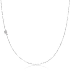 14k Gold Asymmetrical Charm Necklace - Angel Wing