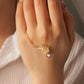 Birth Flower and Birth Stone Bracelet Birth Flower Jewelry.