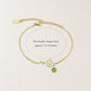Birth Flower and Birth Stone Bracelet Birth Flower Jewelry.