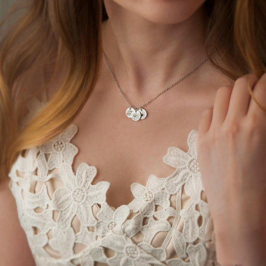 Birth Flower Necklace Gift for Her Necklace.