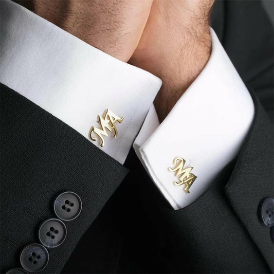 cufflinks for men Personalized Initial Letter Cufflinks cufflink.