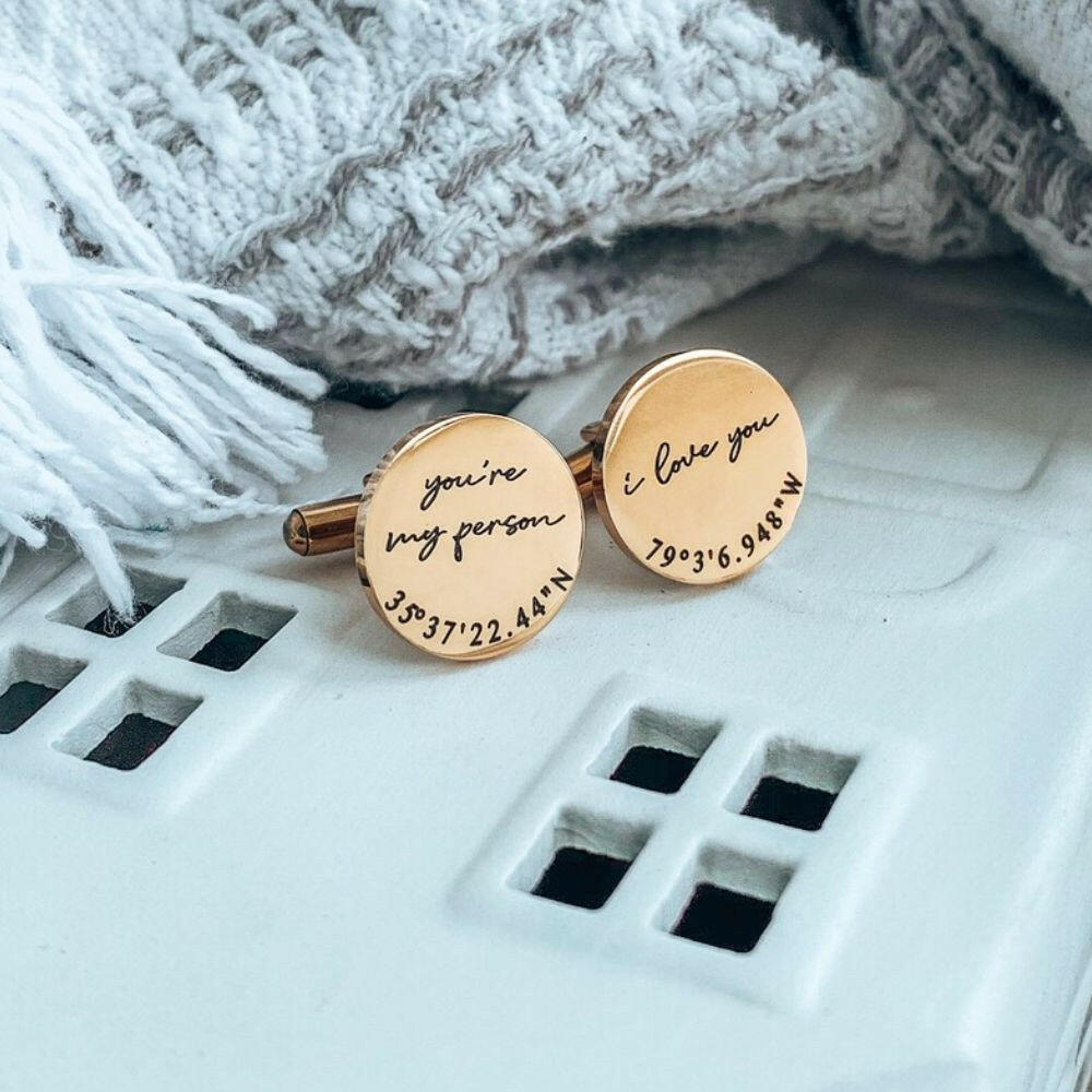 Custom Anniversary Gift Cufflinks cufflink.