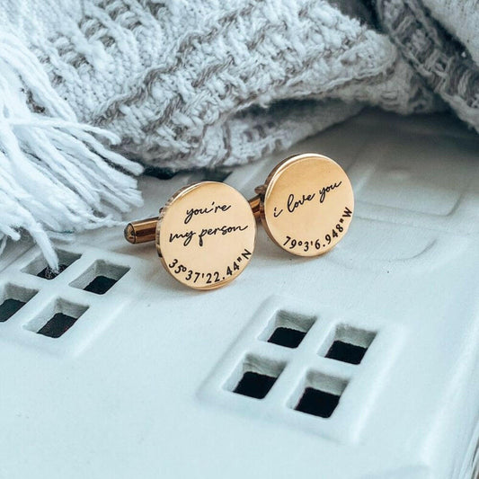 Custom Anniversary Gift Cufflinks cufflink.