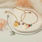 Custom Birth Flower and Birthstone Charm Bracelet Bracelet.