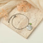 Custom Birth Flower and Birthstone Charm Bracelet Bracelet.