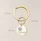 Custom Birth Flower and Name key chain Birth Flower Jewelry.