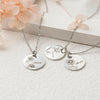 Custom Birth Flower Necklace with Name Birth Flower Jewelry.