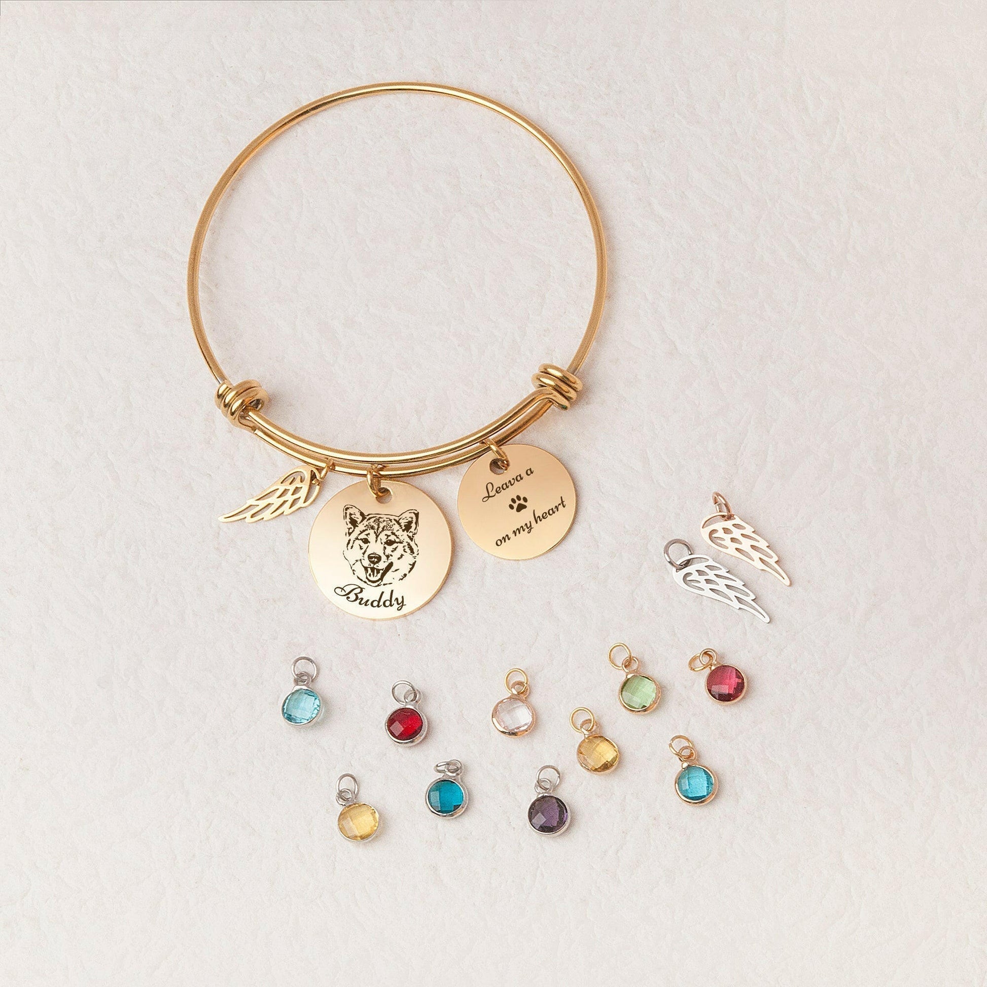 Custom Dog Portrait Bracelet, Pet Gifts for Cat Owners Bracelet.