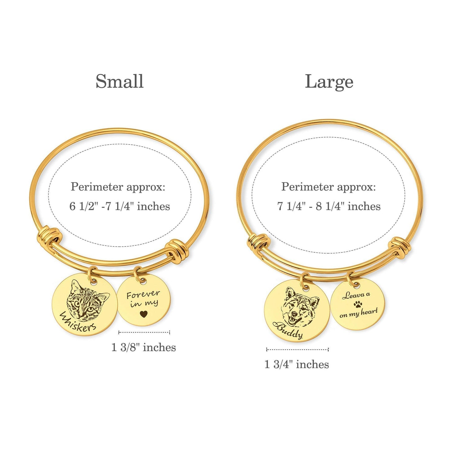 Custom Dog Portrait Bracelet, Pet Gifts for Cat Owners Bracelet.