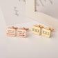 Custom Engraving Wedding Square Cuff Links cufflink.