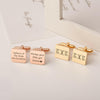 Custom Engraving Wedding Square Cuff Links cufflink.