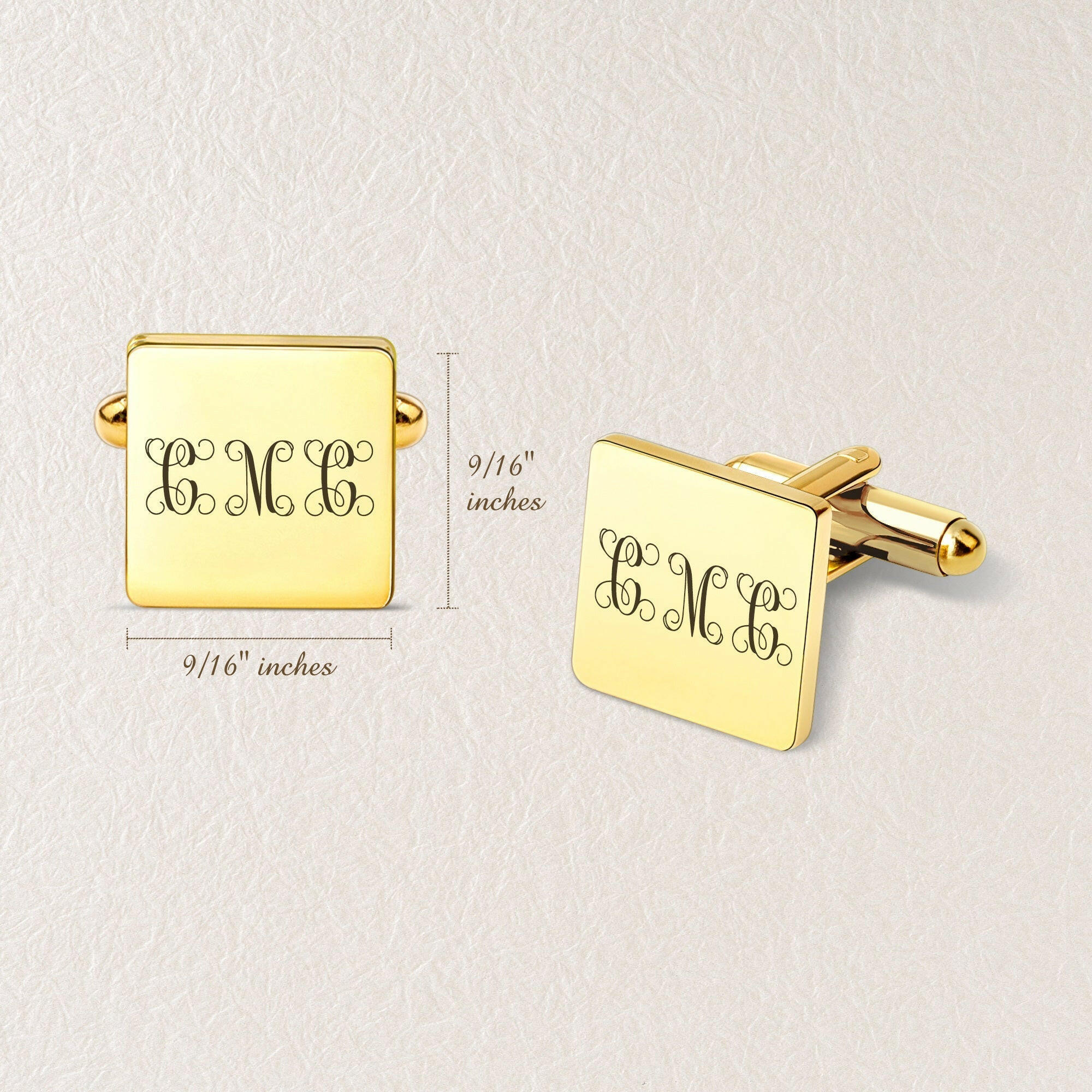 Custom Engraving Wedding Square Cuff Links cufflink.