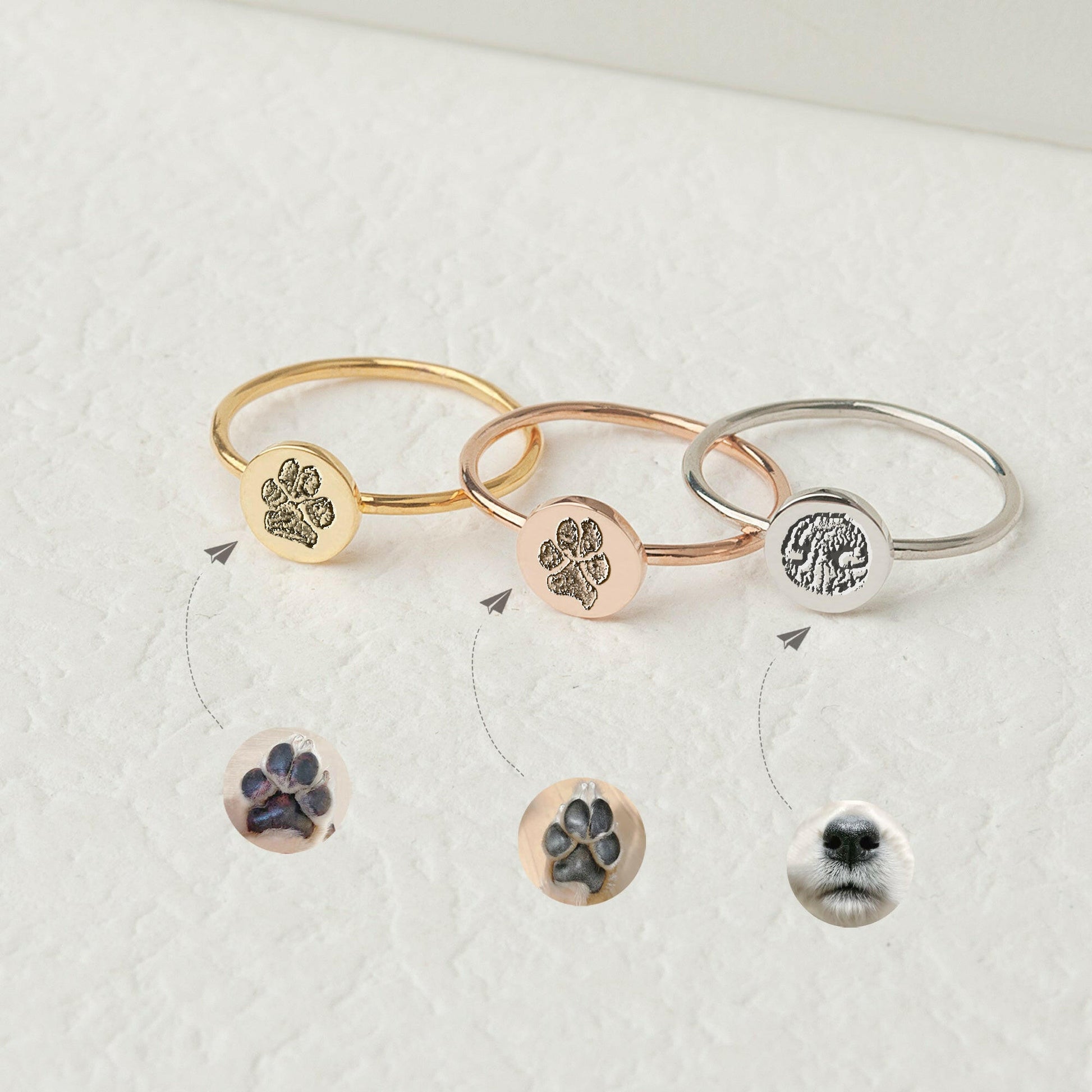 Custom Finger Girlfriend for Her Anniversary BFF Ring.