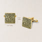 Custom Handwriting and Actual Fingerprint Square Cuff Links Cufflink.