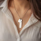 Custom Heart and Bar Name Necklace Necklace.