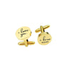 Custom Initials and Date Cufflinks cufflink.