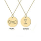 Custom Long Distance States Friendship Relationship Necklace Necklace.