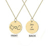 Custom Long Distance States Friendship Relationship Necklace Necklace.