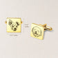 Custom Men's Pet Portrait Wedding Cuff Links cufflink.