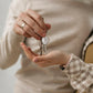Custom Name and Birth Flower Key Chain Birth Flower Jewelry.