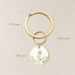 Custom Name and Birth Flower Key Chain Birth Flower Jewelry.