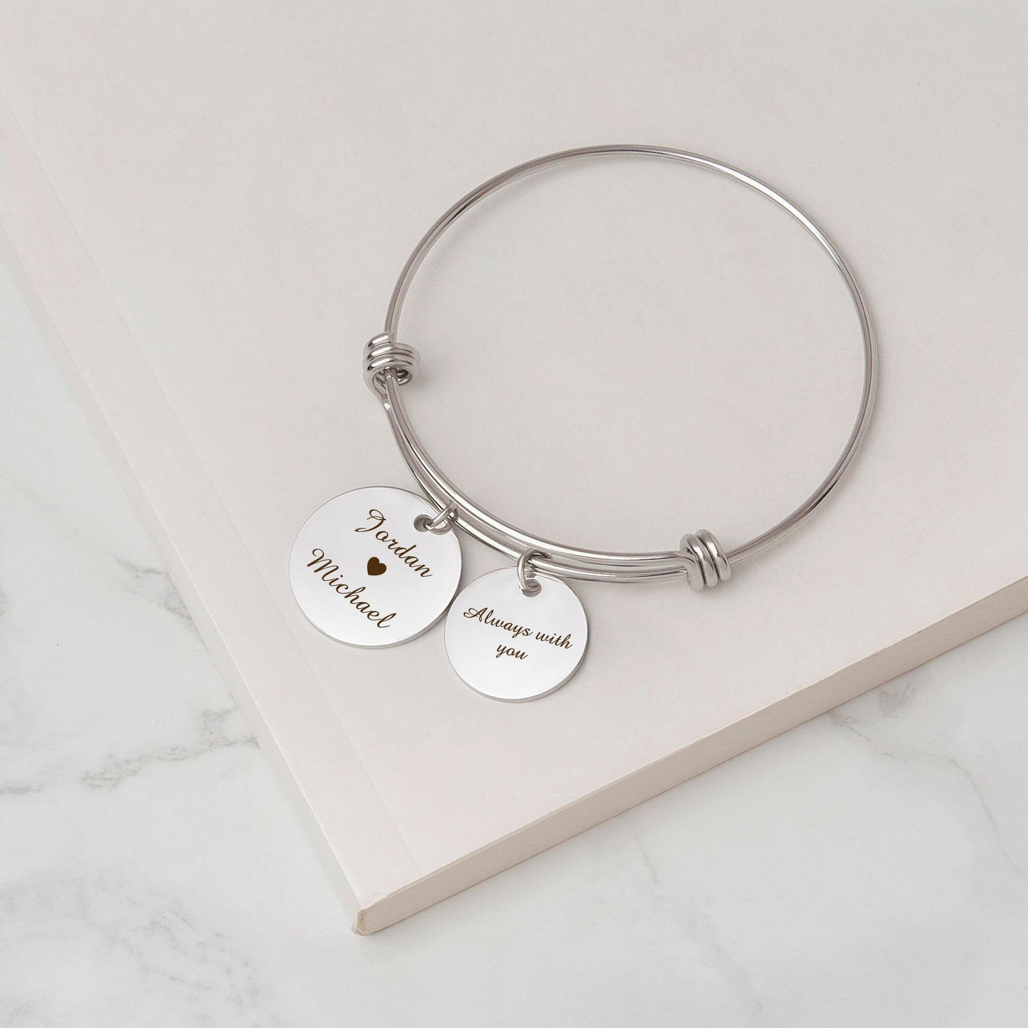 Custom Name Bangle Bracelet Bracelet.