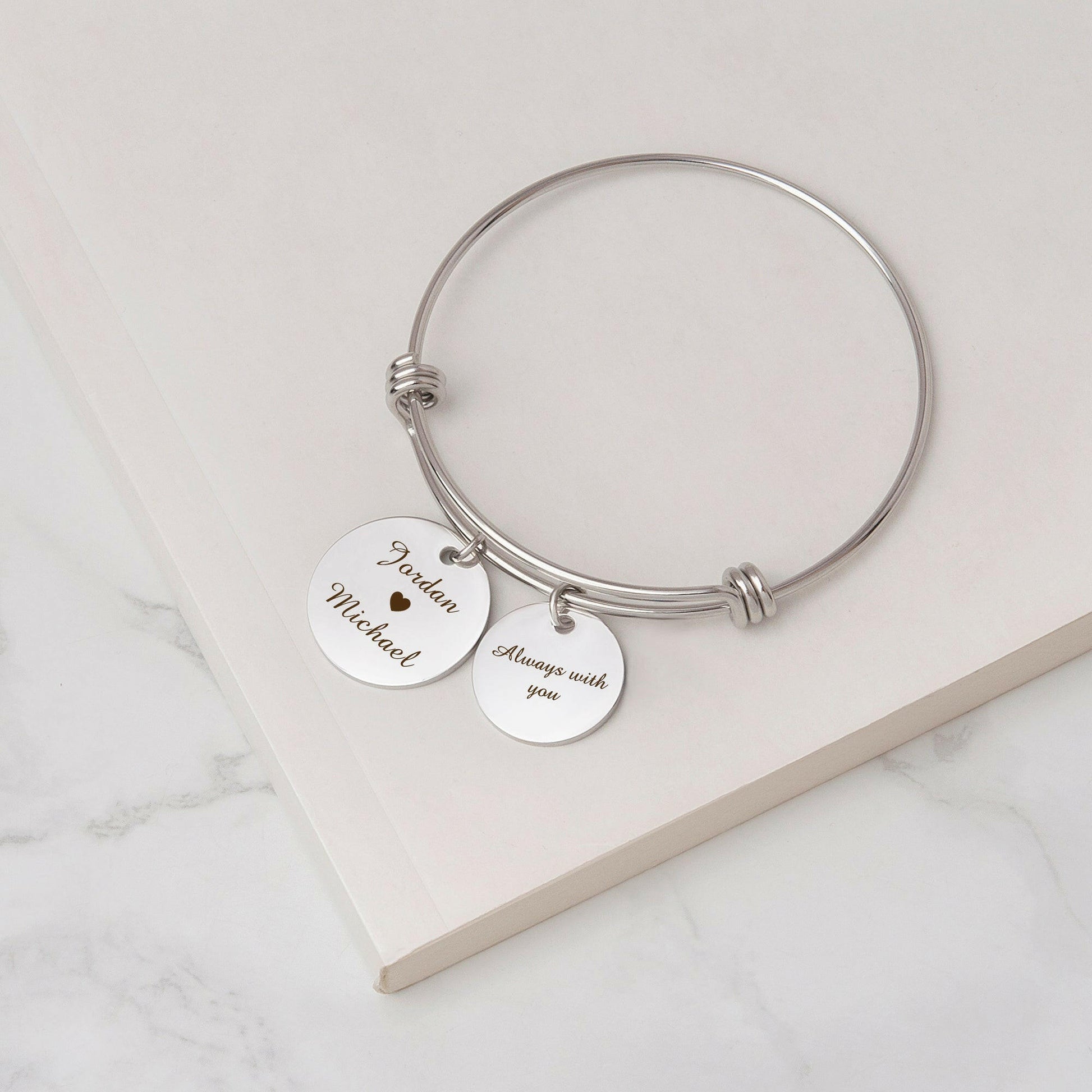 Custom Name Bangle Bracelet Bracelet.