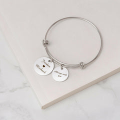 Custom Name Bangle Bracelet