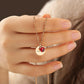 Custom Name Birthstone Charm Necklace Birth Flower Jewelry.