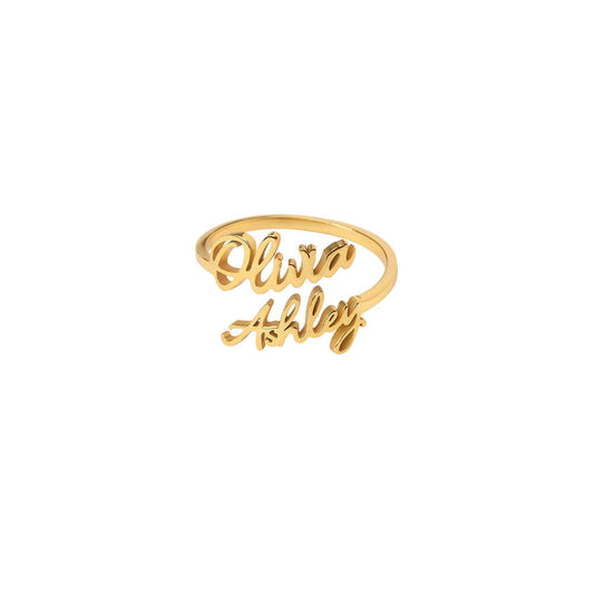 Custom Name Ring with Any Names Mother Daughter Ring Gift Ring.