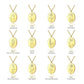 Custom Oval Birth Flower Necklace Birth Flower Jewelry.