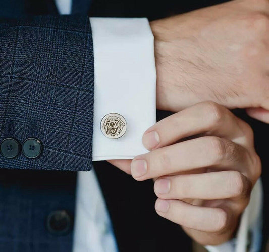 Custom Pet Engraved Cufflinks cufflink.