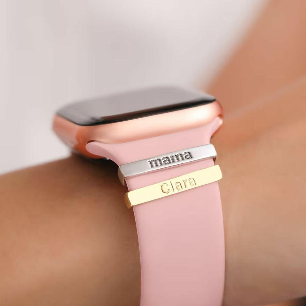 Custom Watch Band Name Charm Apple Watch Charms.